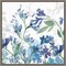 Colors of the Garden III Cool Shadows by Wild Apple Portfolio 16-in. W x 16-in. H. Canvas Wall Art Print Framed in Grey